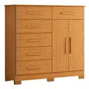 Ver imagem 5 de Guarda Roupa Napoli com 6 Portas Bronze Cinamomo e Cômoda Xangai Cinamomo - Móveis Albatroz