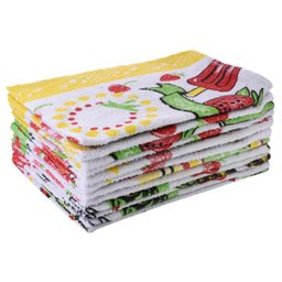 Kit 12 Panos De Copa Felpudo Perfeito Estilo Estampa Sortida - 1