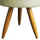 Ver imagem 4 de Kit 2 Puff Decorativo Redondo para Sala Quarto Penteadeira Pé Palito Castanho Suede Cores