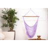 Rede Cadeira Suspensa Teto Corda Algodão Lilás - 2