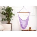 Ver imagem 2 de Rede Cadeira Suspensa Teto Corda Algodão Lilás