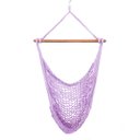 Ver imagem 1 de Rede Cadeira Suspensa Teto Corda Algodão Lilás