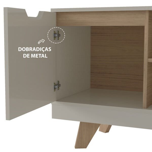 Rack Artely Michigan com Pés em Mdf 22mm Liberatti - 5