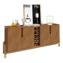 Ver imagem 2 de Buffet Aparador 190cm 4 Portas com Adega Lizz - 6 Cores:cedro