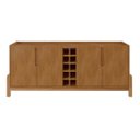 Ver imagem 4 de Buffet Aparador 190cm 4 Portas com Adega Lizz - 6 Cores:cedro