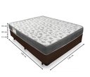 Ver imagem 3 de Cama Box Casal 138 Tecido Sintético Marrom com Colchão De Espuma - D33 Ortobom ISO 100