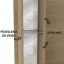 Ver imagem 3 de Painel Artely Alaska com Prateleira em Tamburato 5cm Liberatti