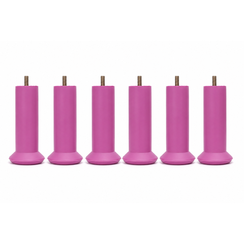 Kit 8 Pes para Cama Box na Cor Rosa com 13cm de Altura Compativel a Todos Os Modelos de Cama Box