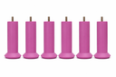 Ver imagem 1 de Kit 8 Pes para Cama Box na Cor Rosa com 13cm de Altura Compativel a Todos Os Modelos de Cama Box
