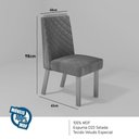 Ver imagem 4 de Sala de Jantar 196x90 Mdf/vidro 6 Cadeiras Mel Bom Pastor