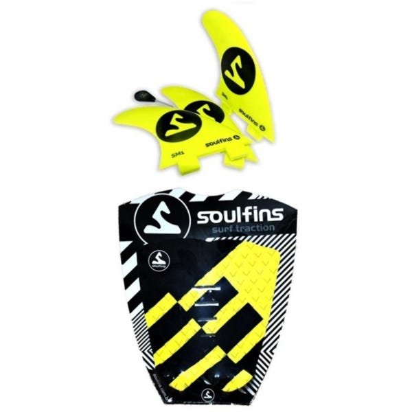 Quilhas Soul Fins Multipurpose SM1 Amarela Padrão FCS - 1