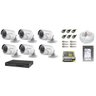 Kit 06 Câmeras de Segurança HD 720P Hikvision (Com HD) - 1
