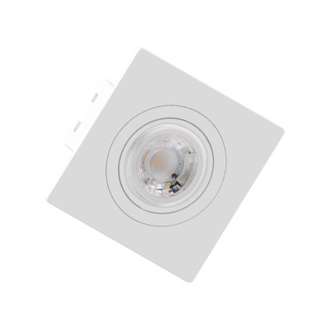 Spot Downlight Face Plana Direcionável Mr16 Branco - Save