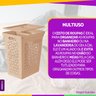 Cesto Balde Roupa Multiuso 55l +cesto Interno Organizador 6l Uz Uz Utilidades - 4
