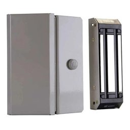 Fechadura Magnética M150 Cinza Ipec com Sensor - 12 Vdc - 1