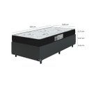 Ver imagem 3 de Cama Box Solteiro + Colchão D33 One Face - 56x88x188cm - E-shop Casa - Couro