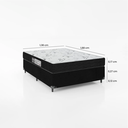 Ver imagem 3 de Cama Box Casal + Colchão D33 One Face - E-shop Casa - Suede