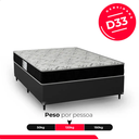 Ver imagem 5 de Cama Box Casal + Colchão D33 One Face - 56x138x188cm - e-Shop Casa - Couro