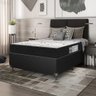 Cama Box Casal + Colchão D33 One Face - 56x138x188cm - E-shop Casa - Couro - 2