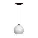 Ver imagem 1 de Pendente Luminária de Teto Cúpula Bola Suporte Plástico - Soquete E-27 – Abf Luminárias:branco