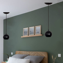 Ver imagem 4 de Pendente Luminária de Teto Cúpula Bola Suporte Plástico - Soquete E-27 – Abf Luminárias:branco