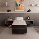 Ver imagem 6 de Cama Box Solteiro + Colchão D33 One Face - 56x88x188cm - e-Shop Casa - Suede