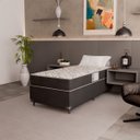 Ver imagem 7 de Cama Box Solteiro + Colchão D33 One Face - 56x88x188cm - e-Shop Casa - Suede