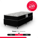 Ver imagem 5 de Cama Box Solteiro + Colchão D33 One Face - 56x88x188cm - e-Shop Casa - Suede
