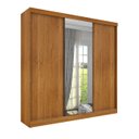 Ver imagem 2 de Guarda Roupa Casal 3 Portas de Correr C/ Espelho Dacar Tcil Tcil Móveis Roupeiro Dacar Espelho Cinam