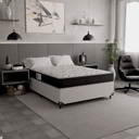 Ver imagem 5 de Cama Box Casal + Colchão D33 One Face - 56x138x188cm - e-Shop Casa - Couro