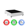 Cama Box Casal + Colchão D33 One Face - 56x138x188cm - E-shop Casa - Couro - 5