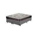 Ver imagem 1 de Cama Box King Colchão Aylla Espuma D33 NK Camas + Box Suede 70x193x203:Cinza