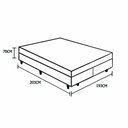 Ver imagem 4 de Cama Box King Colchão Aylla Espuma D33 NK Camas + Box Suede 70x193x203:Cinza