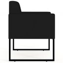 Ver imagem 6 de Poltrona Decorativa para Recepção Base Fixa de Metal Helô L02 Suede Preto - Lyam