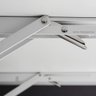Kit Mesa Articulada Dobrável Retrátil de Parede com Suporte Aço 80x41 cm Branca - 3