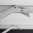 Ver imagem 3 de Kit Mesa Articulada Dobrável Retrátil de Parede com Suporte Aço 80x41 cm Branca