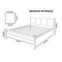 Ver imagem 2 de Cama Casal 1,40 Int. de Tubolar/aço Alojamento