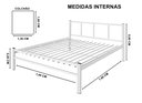 Ver imagem 2 de Cama Casal 1,40 Int. de Tubolar/aço Alojamento