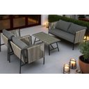 Ver imagem 5 de Conjunto de Àrea Externa Haven com 1 Sofá, 2 Poltronas 1 Mesa - Cinza