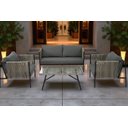 Ver imagem 4 de Conjunto de Àrea Externa Haven com 1 Sofá, 2 Poltronas 1 Mesa - Cinza