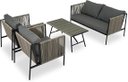 Ver imagem 3 de Conjunto de Àrea Externa Haven com 1 Sofá, 2 Poltronas 1 Mesa - Cinza