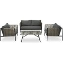 Ver imagem 2 de Conjunto de Àrea Externa Haven com 1 Sofá, 2 Poltronas 1 Mesa - Cinza