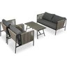 Conjunto de Àrea Externa Haven com 1 Sofá, 2 Poltronas 1 Mesa - Cinza - 1