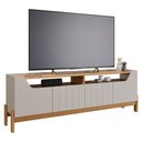 Ver imagem 1 de Rack Bancada Moema 185cm Off White/cinamomo para Tv até 70” - Permóbili
