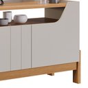 Ver imagem 3 de Rack Bancada Moema 185cm Off White/cinamomo para Tv até 70” - Permóbili