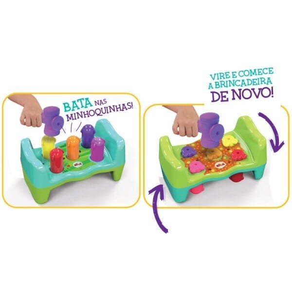 Brinquedo Bate Rebate - Minhoquinhas - ELKA - 1
