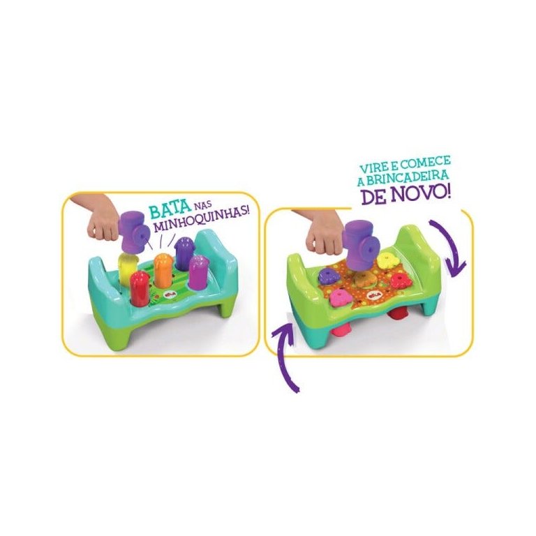 Brinquedo Bate Rebate - Minhoquinhas - ELKA