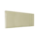 Ver imagem 1 de Cabeceira Módulos Estofada para Cama Luxo Clean Corino Rbl:solteiro Painel/bege