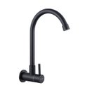 Ver imagem 1 de Torneira Cozinha Inox Giratória Parede Preta Nox01b Doan