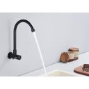 Ver imagem 3 de Torneira Cozinha Inox Giratória Parede Preta Nox01b Doan